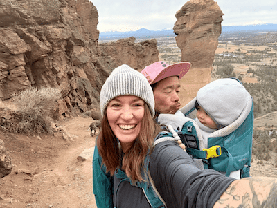 becca-hiking-baby
